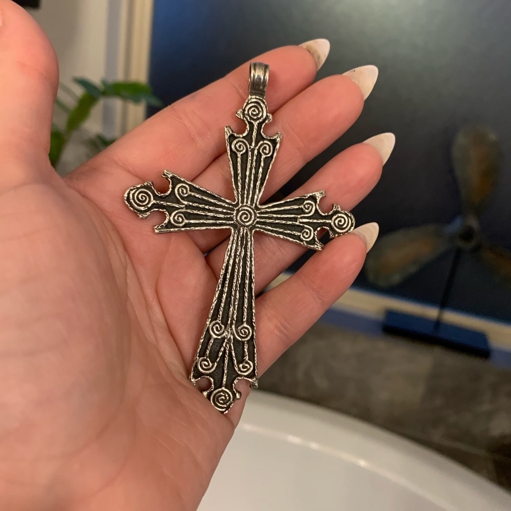 James Avery Rare large 4 inch Cross